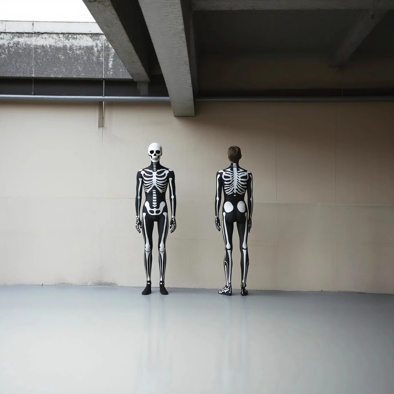 Halloween Men Women Skeleton C - Anime Cosplay Jumpsuit 评论和价格