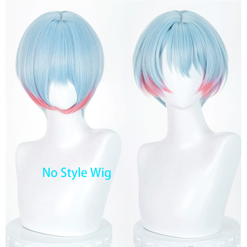 [Styled Wig]Minetsuki Ritsu Co - Anime Cosplay Blue Hair 评论和价格